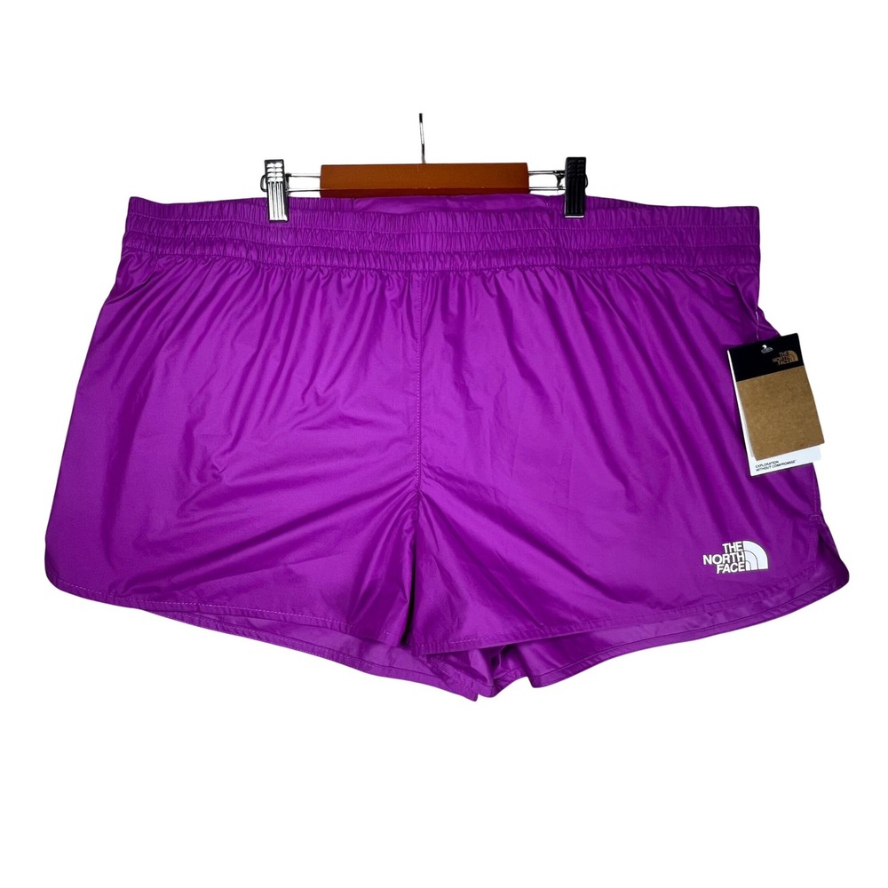 The North Face Womens Limitless Run Shorts Purple Cactus Flower XXL Hiking NWT